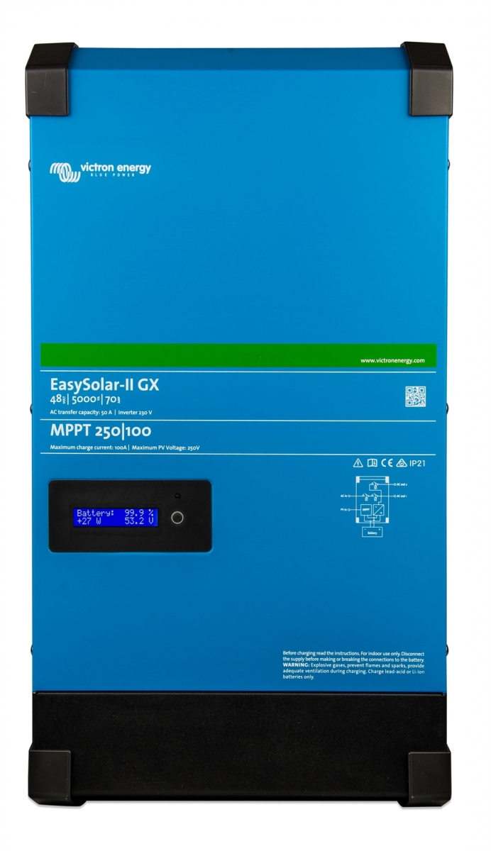 Victron EasySolar-II 48/5000/70-50 MPPT 250/100 GX, DC/AC 230V ...